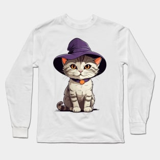 Halloween Kitten Long Sleeve T-Shirt